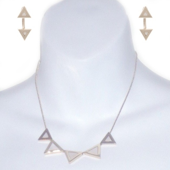 NWT Banana Republic Personal Edge Necklace and Earrings SET OF 2 PIECES NWT 100 - Picture 1 of 8